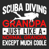 Scuba Diving Grandpa Underwater Ocean Lover Scuba Diver Printed Hat | Artistshot