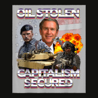 Oil Stolen Funny, Oil Stolen Capitalism Secured Scorecard Crop Tee | Artistshot