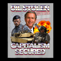 Oil Stolen Funny, Oil Stolen Capitalism Secured Cropped Sweater | Artistshot