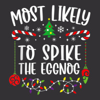 Most Likely To Spike The Eggnog Family Christmas Pajamas Vintage Short | Artistshot