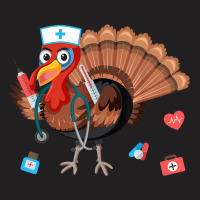 Thanksgiving Happy Thanksgiving Turkey Nurse T-shirt | Artistshot