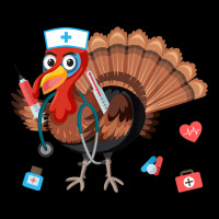 Thanksgiving Happy Thanksgiving Turkey Nurse Fleece Short | Artistshot