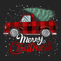 Merry Christmas Buffalo Truck Tree Red Plaid Xmas Holiday 3/4 Sleeve Shirt | Artistshot