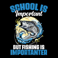 School Is Important But Fishing Is Importanter Fisherman Men's Long Sleeve Pajama Set | Artistshot