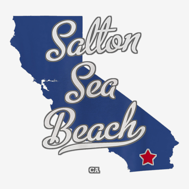 Salton Sea Beach California Ca Map T Shirt Front Car Mat | Artistshot