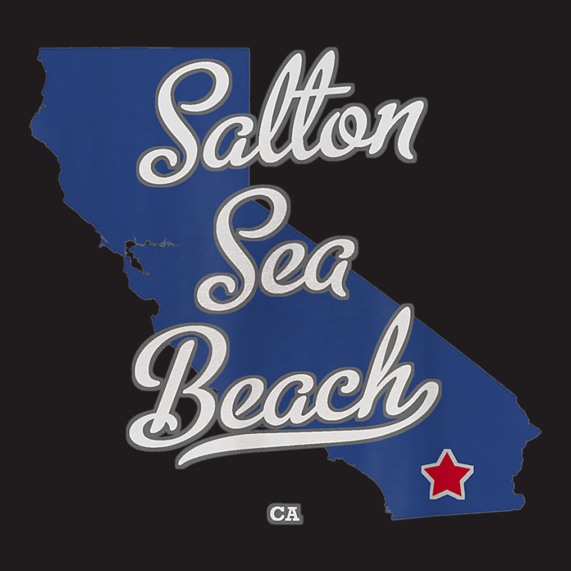 Salton Sea Beach California Ca Map T Shirt Waist Apron | Artistshot