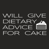 Will Give Dietary Advice For Cake Funny Dietitian Dietician Long Sleev Ladies Fitted T-shirt | Artistshot