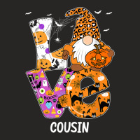 Love Cousin Halloween Gnome Pumpkin Spooky Season Ladies Fitted T-shirt | Artistshot