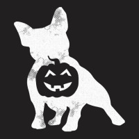 French Bulldog Lazy Halloween Costume Cute Frenchie Pumpkin T-shirt | Artistshot