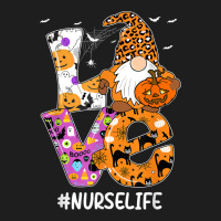 Love Nurse Life Halloween Gnome Pumpkin Nurse Spooky Season Classic T-shirt | Artistshot