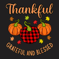 Thankful Grateful Blessed Turkey Thanksgiving Family Graphic T-shirt | Artistshot