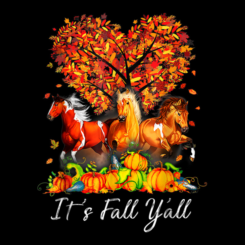 It's Fall Y'all Horse Pumpkin Autumn Thanksgiving Happy Fall V-neck Tee | Artistshot