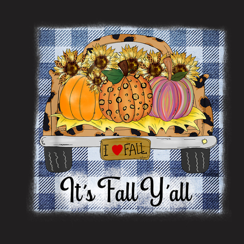 It's Fall Y'all Autumn Pumpkin Truck Leopard Thanksgiving T-shirt | Artistshot