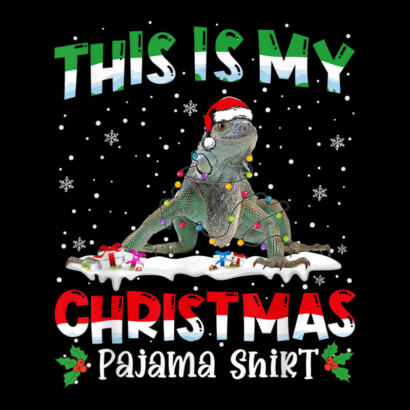 This Is My Christmas Pajama Shirt Cute Iguana Animals Men's 3/4 Sleeve Pajama Set | Artistshot