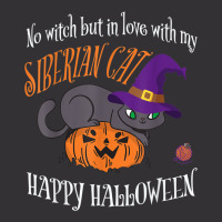 Siberian Cat   Cat Lover Not A Witch Funny Halloween Vintage Hoodie | Artistshot