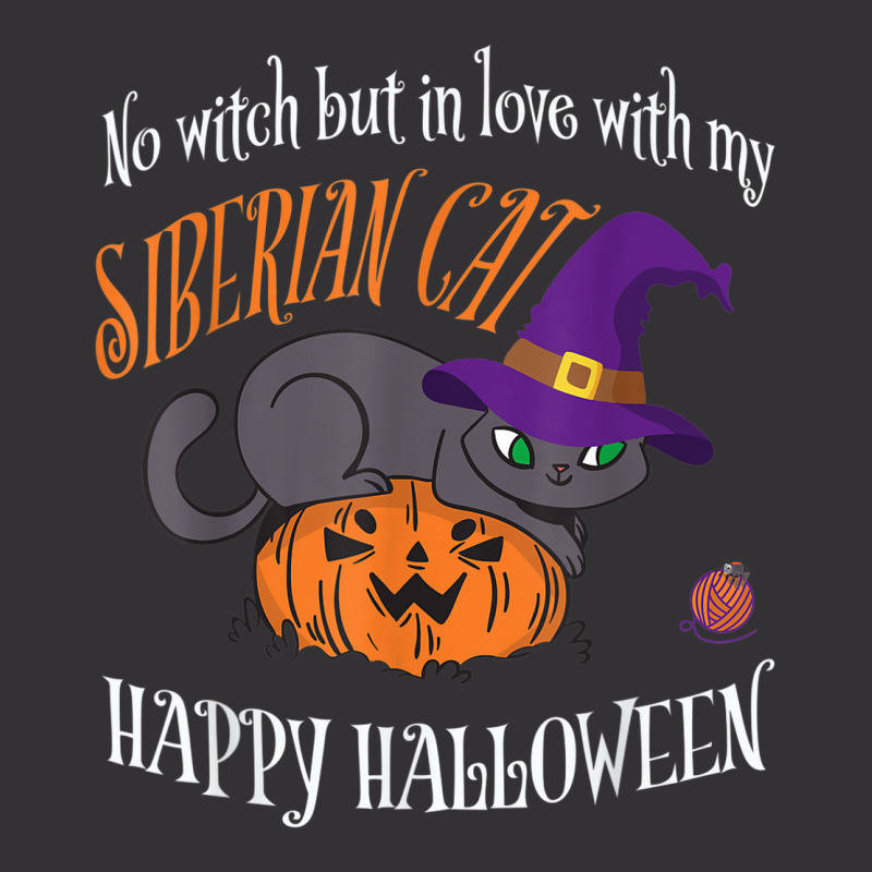 Siberian Cat   Cat Lover Not A Witch Funny Halloween Vintage Hoodie by Queenie | Artistshot