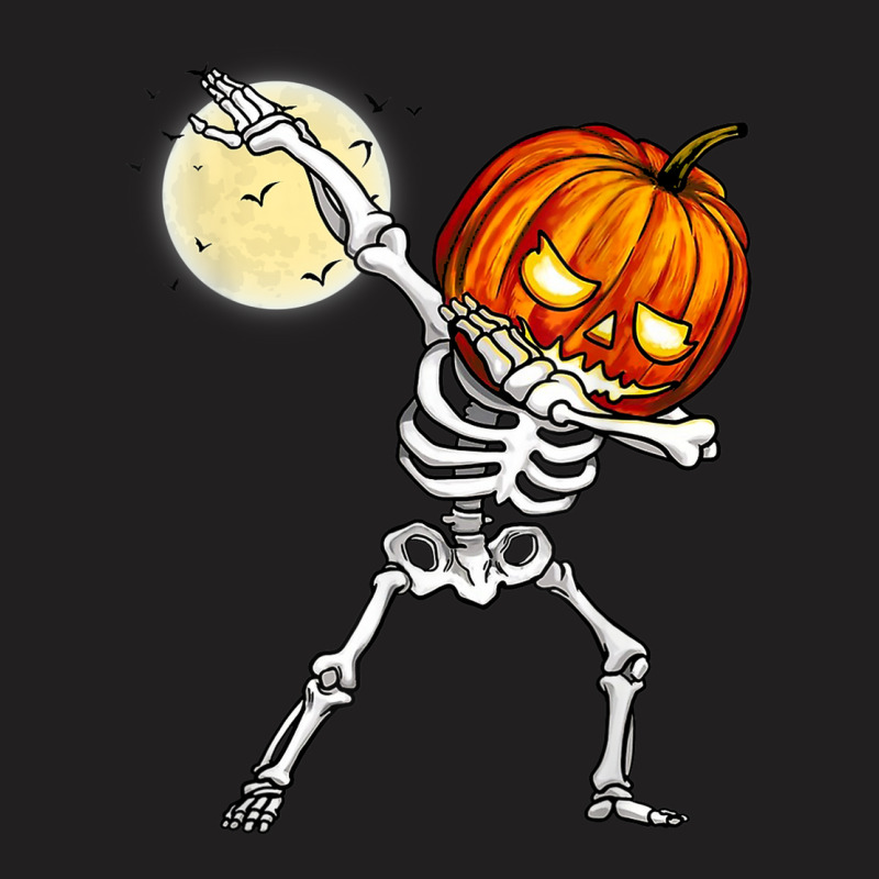 Halloween Boys Dabbing Skeleton Scary Pumpkin This Year T-shirt | Artistshot