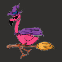 Halloween Flamingo Funny Witch Scary Party Broom Champion Hoodie | Artistshot