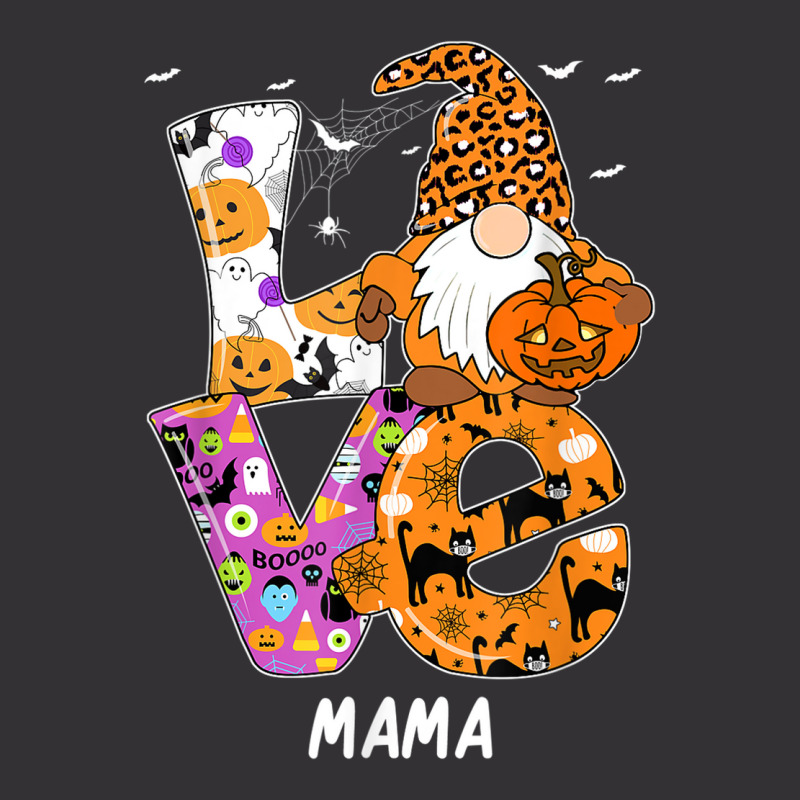 Love Mama Halloween Gnome Pumpkin Spooky Season Vintage Hoodie And Short Set | Artistshot