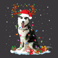 Siberian Husky Christmas Tree Lights Santa Xmas Pajama Ladies Curvy T-shirt | Artistshot