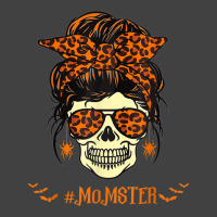 Momster Halloween Costume A Skull Mom Messy Hair Bun Monster Vintage T-shirt | Artistshot