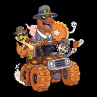 Thanksgiving Turkey Pie Pilgrim T Rex Riding Truck Boys Kids V-neck Tee | Artistshot