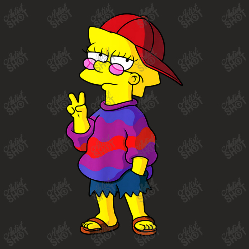 Lisa The Simpsons Funny Kid Ladies Fitted T-Shirt by BestTees | Artistshot