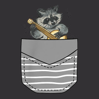 Banjo Instrument Raccoon In Pocket Vintage Hoodie | Artistshot