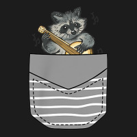 Banjo Instrument Raccoon In Pocket Hoodie & Jogger Set | Artistshot