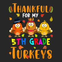 Thankful For My 5th Grade Turkeys Thanksgiving Teacher Men's T-shirt Pajama Set | Artistshot