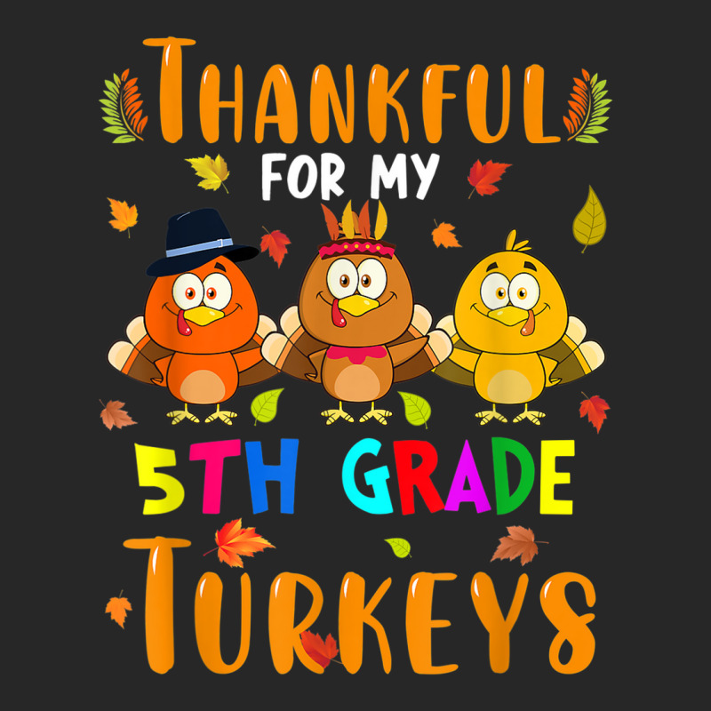 Thankful For My 5th Grade Turkeys Thanksgiving Teacher Men's T-shirt Pajama Set | Artistshot