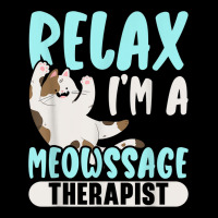 Relax I'm A Meowssage Therapist Cat Owner Kitty V-neck Tee | Artistshot