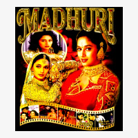 Madhuri Dixit, Madhuri Dixit Vintage, Madhuri Dixit Art, Madhuri Dixit Ladies Fitted T-shirt | Artistshot