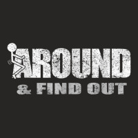 Fuck Around And Find Out Men Funny Christmas Holiday T Shirt Ladies Fitted T-shirt | Artistshot