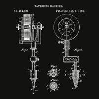 Vintage Tattoo Artist Gun - Inking Machine Drawing Tee Scorecard Crop Tee | Artistshot