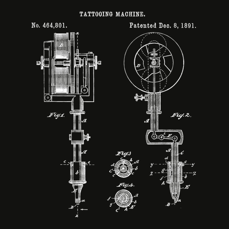 Vintage Tattoo Artist Gun - Inking Machine Drawing Tee Scorecard Crop Tee by LaynieWash | Artistshot