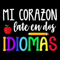 Mi Corazon Late En Dos Idiomas Bilingual T Shirt Adjustable Cap | Artistshot