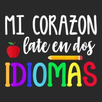 Mi Corazon Late En Dos Idiomas Bilingual T Shirt Printed Hat | Artistshot