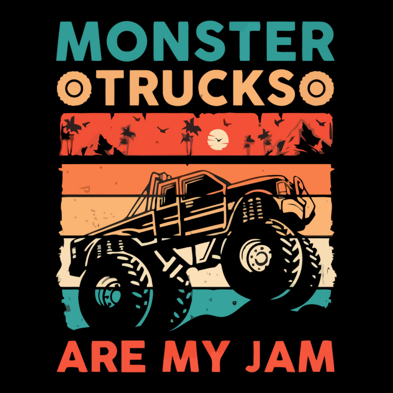 Monster Truck Are My Jam Classic Truck Zipper Hoodie by cm-arts | Artistshot