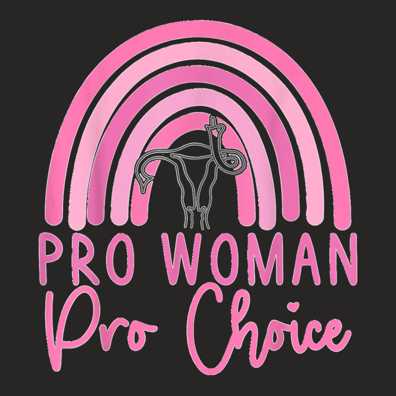 Pro Choice Womens Prochoice Rainbow Feminism Reproductice Ladies Fitted T-Shirt by CesarEmmanuelNavarrete | Artistshot