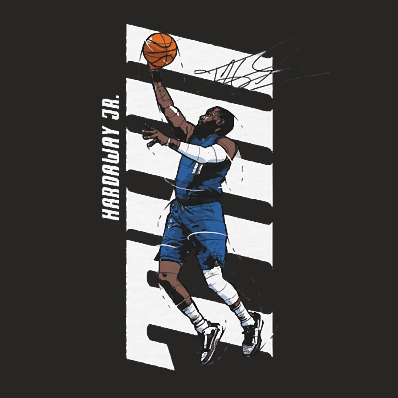 Tim Hardaway Jr. Vertical Ladies Fitted T-Shirt by Gibbons Washburn | Artistshot