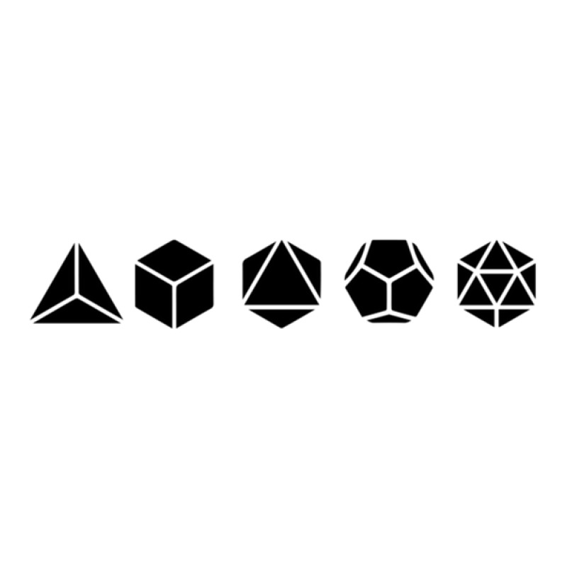 Platonic Solids - Building Blocks Of Life - Mathematics Sticker | Artistshot