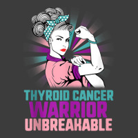 Thyroid Cancer Woman Warrior Purple Pink Ribbon Awareness Tank Top Men's Polo Shirt | Artistshot