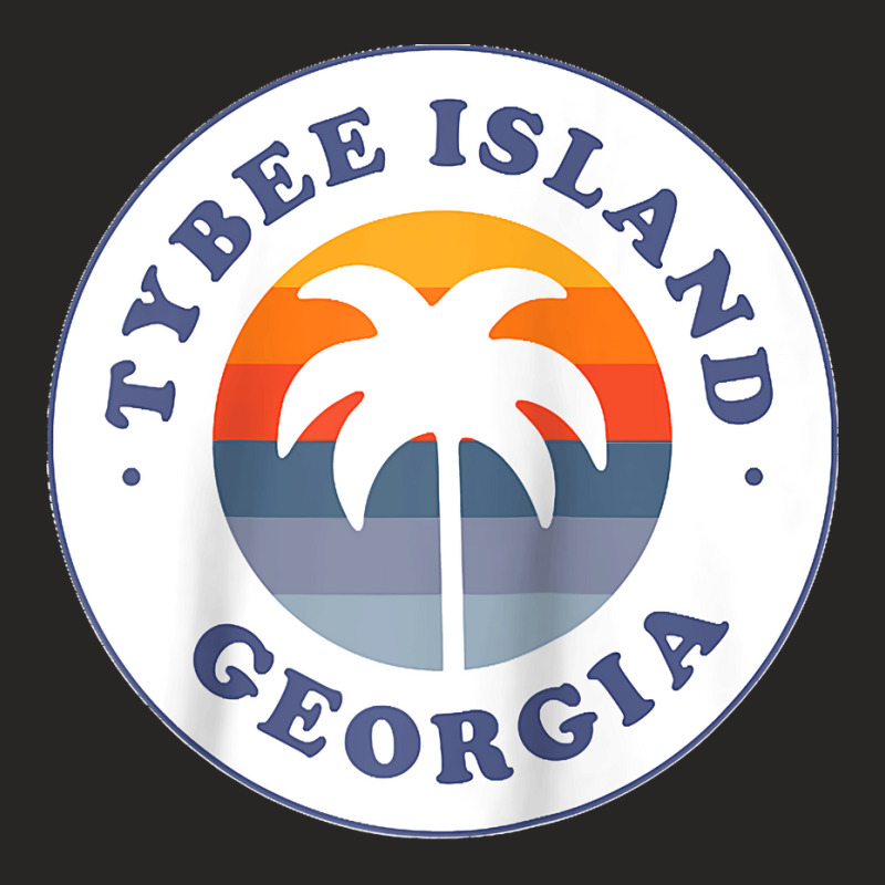 Tybee Island Georgia Ga Palm Tree Beach Vacation Souvenirs Raglan Base Ladies Fitted T-Shirt by cm-arts | Artistshot