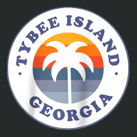 Tybee Island Georgia Ga Palm Tree Beach Vacation Souvenirs Raglan Base Women's Triblend Scoop T-shirt | Artistshot