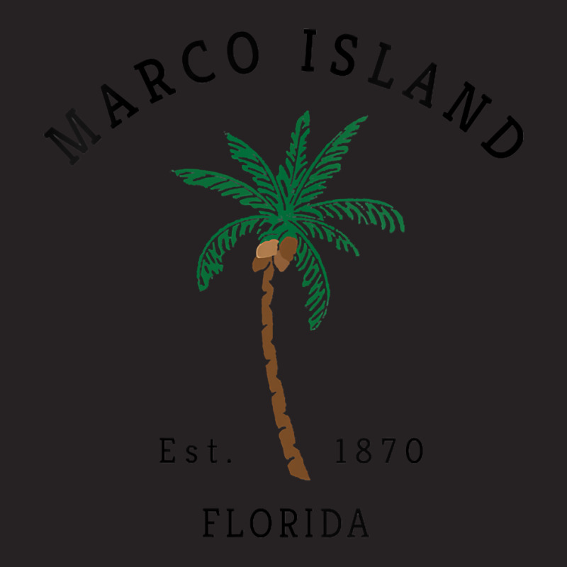 Womens Marco Island Florida Colorful Palm Tree Retro Novelty Art V Nec Vintage Cap by cm-arts | Artistshot