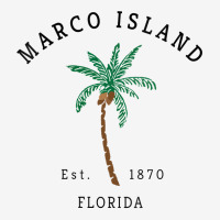 Womens Marco Island Florida Colorful Palm Tree Retro Novelty Art V Nec Baby Beanies | Artistshot