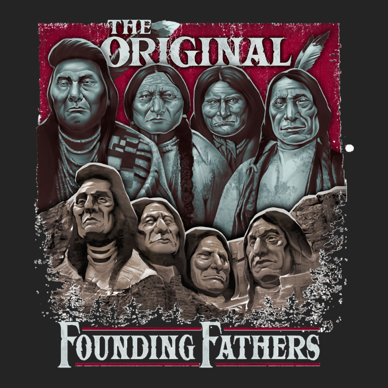 The Original Founding Fathers Mount Rushmore  Native American Indian C 3/4 Sleeve Shirt | Artistshot