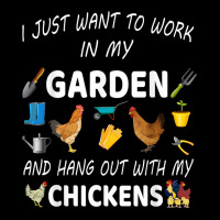 I Just Want To Work In My Garden And Hang Out With Chicken T Shirt Maternity Scoop Neck T-shirt | Artistshot