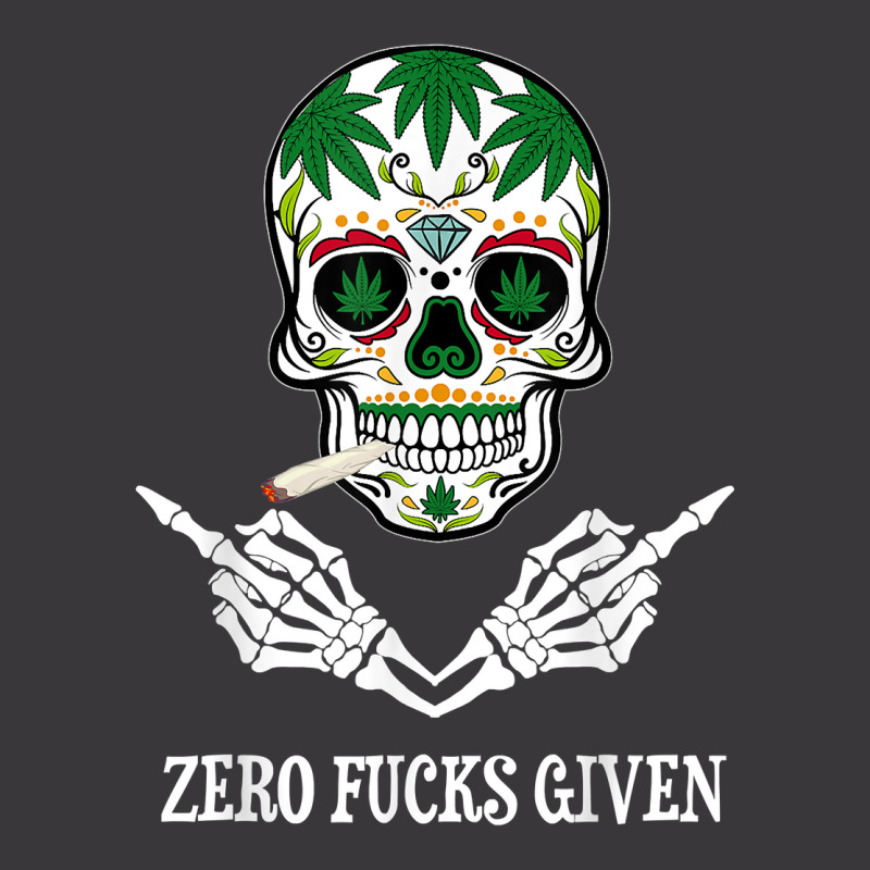 Mens Zero Fucks Given Skull Weed Marijuana 420 T Shirt Ladies Curvy T-Shirt by cm-arts | Artistshot